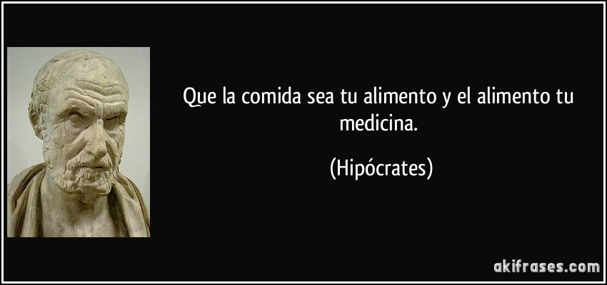 Frase del alimento hipocrates