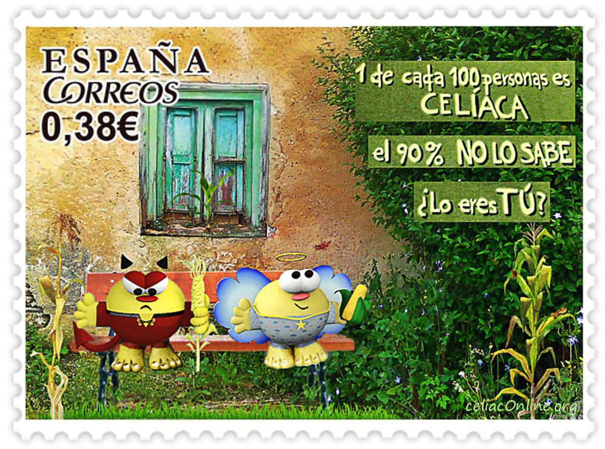 sello de correos Enfermedad Celiaca